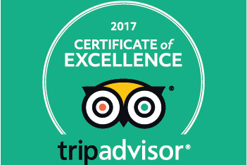 TripAdvisor Certificate of Excellence!